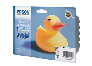 Набор картриджей Epson c13t05564010 (T0556), оригинальный, multipack (набор), ресурс ?, цена — 5540 руб.