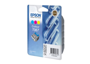 Картридж Epson c13t06704010 (T067), оригинальный, CMY (цветной), ресурс 180 стр., для Epson Stylus C48
