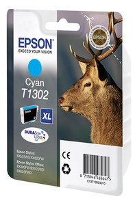 Картридж Epson C13T13024010 (T1302), оригинальный, cyan (голубой), ресурс 880, цена — 4730 руб.