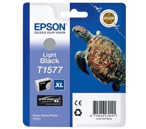 Картридж Epson c13t15774010 (T1577), оригинальный, black light (серый), ресурс 14000, цена — 5340 руб.