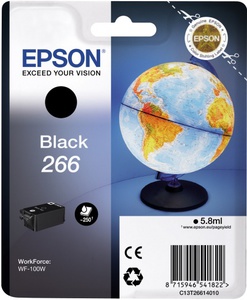 Картридж Epson C13T26614010 (266), оригинальный, black (черный), ресурс 5,8 мл, цена — 3460 руб.
