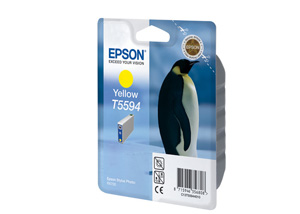 Картридж Epson c13t55944010 (T5594), оригинальный, yellow (желтый), ресурс 400, цена — 1550 руб.