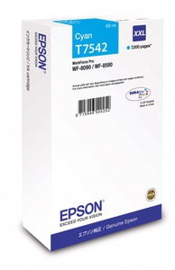Картридж Epson c13t754240 (T7542), оригинальный, cyan (голубой), ресурс 7000 стр., цена — 16930 руб.