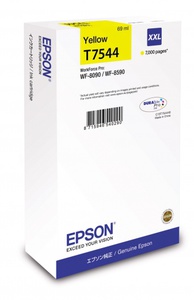Картридж Epson c13t754440 (T7544), оригинальный, yellow (желтый), ресурс 7000 стр., цена — 15560 руб.