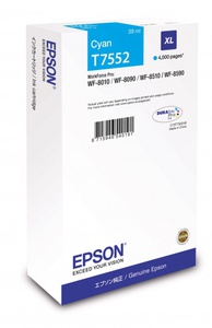 Картридж Epson c13t755240 (T7552), оригинальный, cyan (голубой), ресурс 4000 стр., цена — 10950 руб.