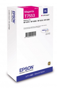 Картридж Epson c13t755340 (T7553), оригинальный, magenta (пурпурный), ресурс 4000 стр., цена — 10950 руб.