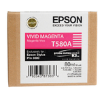 Картридж Epson C13T580A00 (T580A), оригинальный, magenta (пурпурный), 80ml., для Epson Stylus Pro 3800/3880
