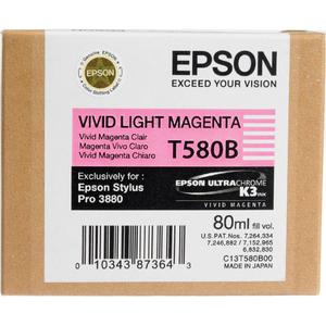 Картридж Epson C13T580B00 (T580B), оригинальный, magenta light (светло-пурпурный), ресурс 80 мл, цена — 10160 руб.