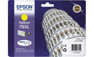 Картридж Epson C13T79044010 (T7904), оригинальный, yellow (желтый), ресурс 2000 стр., цена — 5690 руб.