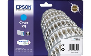 Картридж Epson C13T79124010 (T7912), оригинальный, cyan (голубой), ресурс 800, цена — 4070 руб.