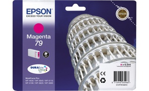 Картридж Epson C13T79134010 (T7913), оригинальный, magenta (пурпурный), ресурс 800, цена — 4070 руб.