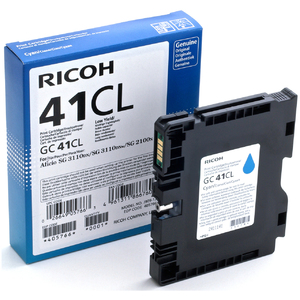 Картридж гелевый Ricoh GC 41CL [405766], оригинальный, cyan (голубой), ресурс 600 стр., для Ricoh Aficio SG2100N/3110DN/ 3110DNw/3100SNw/3110SFNw