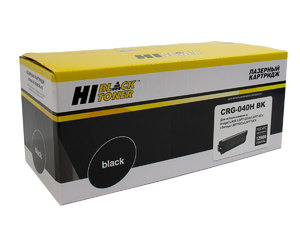 Картридж увеличенной емкости Hi-Black HB-№040H BK, black (черный), ресурс 12500 стр., для Canon i-SENSYS LBP710Cx, LBP712Cx