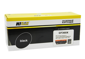 Картридж увеличенной емкости Hi-Black HB-CF360X, black (черный), ресурс 12500 стр., для HP LaserJet M552dn, M553dn/n/x, M577dn/f/c