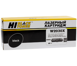 Картридж увеличенной емкости Hi-Black HB-W2030X без чипа, black (черный), ресурс 7500 стр., для HP Color LaserJet Pro M454dn/dw; M479fdn/dw/fdw/fnw; Color LaserJet Enterprise M455dn; M480f