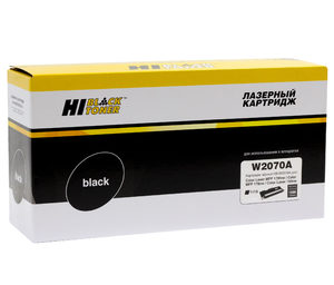 Картридж Hi-Black HB-W2070A, black (черный), ресурс 1000 стр., для HP Color Laser 150a/nw; MFP 178nw/179fnw