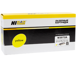 Картридж Hi-Black HB-W2072A, yellow (желтый), ресурс 700 стр., для HP Color Laser 150a/nw; MFP 178nw/179fnw