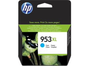 Картридж HP F6U16AE (№953XL), оригинальный, cyan (голубой), ресурс 1600 стр., для HP OfficeJet Pro 7720/7730/7740/8210/8218/8710/8720/8725/8730