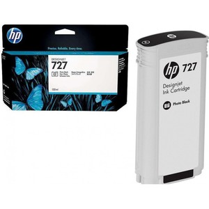 Картридж HP B3P23A (№727) 130ml, оригинальный, black photo (черный фото), объем 130 мл., для HP Designjet T920/T930/T1500/T1530/T2500/T2530