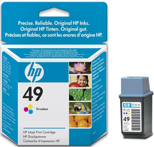 Картридж HP (Hewlett-Packard) 51649A (№49), оригинальный, CMY (цветной), ресурс 310, цена — 3180 руб.