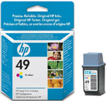 Картридж HP (Hewlett-Packard) 51649A (№49), оригинальный, CMY (цветной), ресурс 310