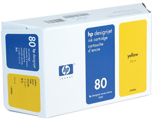 Картридж HP (Hewlett-Packard) C4848A (№80), оригинальный, yellow (желтый), ресурс , цена — 33200 руб.