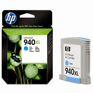 Картридж HP (Hewlett-Packard) C4907AE (№940XL), оригинальный, cyan (голубой), ресурс 1400 стр., цена — 3230 руб.