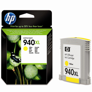 Картридж HP (Hewlett-Packard) C4909AE (№940XL), оригинальный, yellow (желтый), ресурс 1400 стр., цена — 3230 руб.