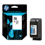 Картридж HP (Hewlett-Packard) C6578D (№78), оригинальный, CMY (цветной), ресурс 450 стр.