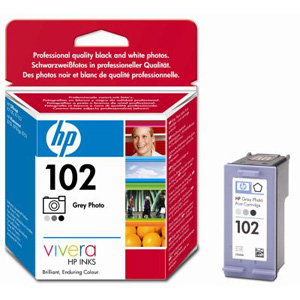 Картридж HP (Hewlett-Packard) C9360AE (№102), оригинальный, grey photo (серый фото), ресурс 120, цена — 2740 руб.