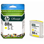 Картридж HP (Hewlett-Packard) C9393AE (№88XL), оригинальный, yellow (желтый), ресурс 1200 стр.