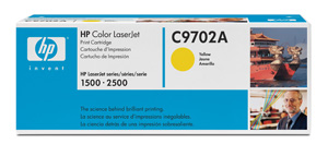 Картридж HP (Hewlett-Packard) C9702A, оригинальный, yellow (желтый), ресурс 4000 стр., цена — 8380 руб.