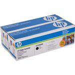 Двойная упаковка черных картриджей HP CC530A (№304A), CC530AD (№304A*2), ресурс: 2шт по 3500 стр., для HP Color LaserJet CM2320MFP/n/nf; CP2025/dn/n