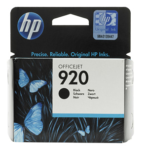 Картридж HP (Hewlett-Packard) CD971AE (№920), оригинальный, black (черный), ресурс 420 стр., цена — 2750 руб.