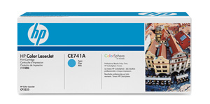 Картридж HP CE741A (№307A), оригинальный, cyan (голубой), ресурс 7300 стр., для HP LaserJet Pro CP5220, CP5225, CP5225n, CP5225dn