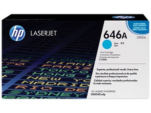 Картридж HP (Hewlett-Packard) CF031A (№646A), оригинальный, cyan (голубой), ресурс 12500, цена — 37680 руб.
