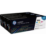 Картридж HP (Hewlett-Packard) CF372AM (№304A), оригинальный, CMY (цветной), ресурс 3x2800
