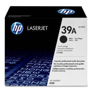 Картридж HP (Hewlett-Packard) Q1339A (№39A), оригинальный, black (черный), ресурс 18000, цена — 19800 руб.