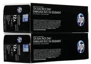Двойная упаковка HP (Hewlett-Packard) Q2612AF (№12A*2), оригинальный, black (черный), ресурс 2*2000, цена — 20070 руб.