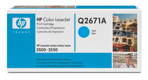 Картридж HP (Hewlett-Packard) Q2671A, оригинальный, cyan (голубой), ресурс 4000 стр., цена — 11060 руб.