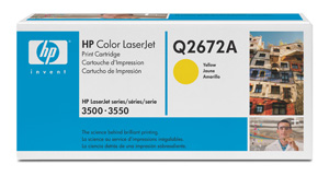 Картридж HP (Hewlett-Packard) Q2672A, оригинальный, yellow (желтый), ресурс 4000 стр., цена — 11060 руб.