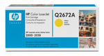 Картридж HP (Hewlett-Packard) Q2672A, оригинальный, yellow (желтый), ресурс 4000 стр.