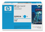 Картридж HP (Hewlett-Packard) Q5951A, оригинальный, cyan (голубой), ресурс 10000 стр.