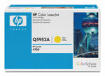 Картридж HP (Hewlett-Packard) Q5952A, оригинальный, yellow (желтый), ресурс 10000 стр.