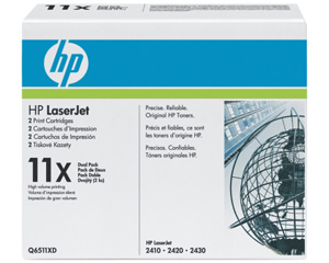 Двойная упаковка HP (Hewlett-Packard) Q6511XD (№11X*2), оригинальный, multipack (набор), ресурс 2*12000, цена — 30730 руб.
