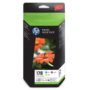 Набор картриджей HP (Hewlett-Packard) T9D89HE (№178), оригинальный, CMY (цветной), ресурс , цена — 2160 руб.