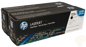 Двойная упаковка HP (Hewlett-Packard) CB540AD (№125A), оригинальный, black (черный), ресурс 2 x 2200 стр., цена — 21980 руб.