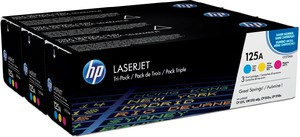 Набор картриджей HP (Hewlett-Packard) CF373AM (№125A), оригинальный, CMY (цветной), ресурс 3 x 1400 стр., цена — 29540 руб.