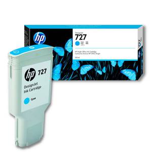 Картридж HP F9J76A (№727) 300ml, оригинальный, cyan (голубой), объем 300 мл., для HP Designjet T920/T930/T1500/T1530/T2500/T2530