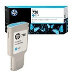Картридж HP F9K17A (№728) 300ml, оригинальный, cyan (голубой), объем 300 мл., для HP Designjet T730/T830